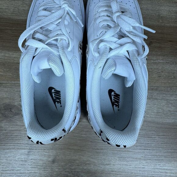 Nike Women's Court Vision Low Leopard Swoosh White DD9665-100 Size 8.5 - Picture 6 of 8